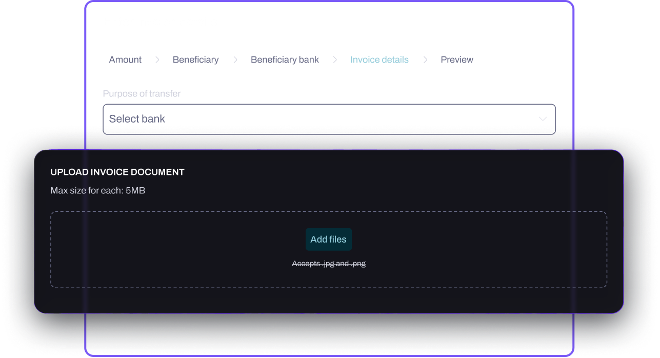 Add invoice or contract