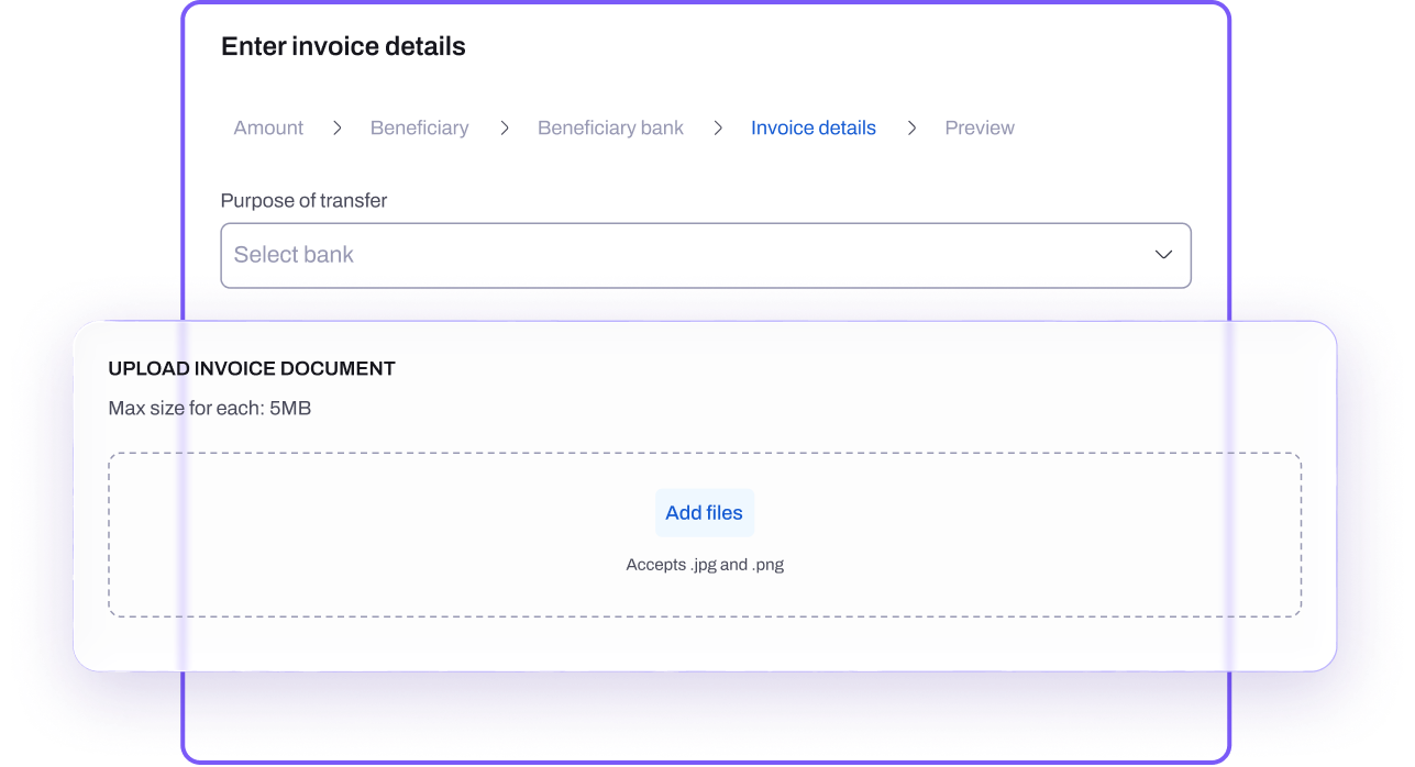 Add invoice or contract